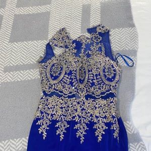 Royal blue prom dress